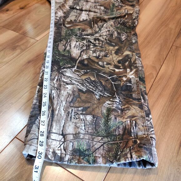 Realtree Xtra Vintage Camo Hunting Pants Fleece Lined Warm Insulated Sz 2XLarge - Picture 15 of 16